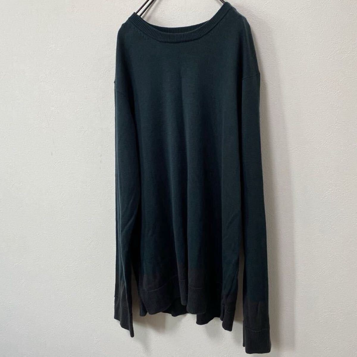 COMME CA ISM バイカラーニットソー　M