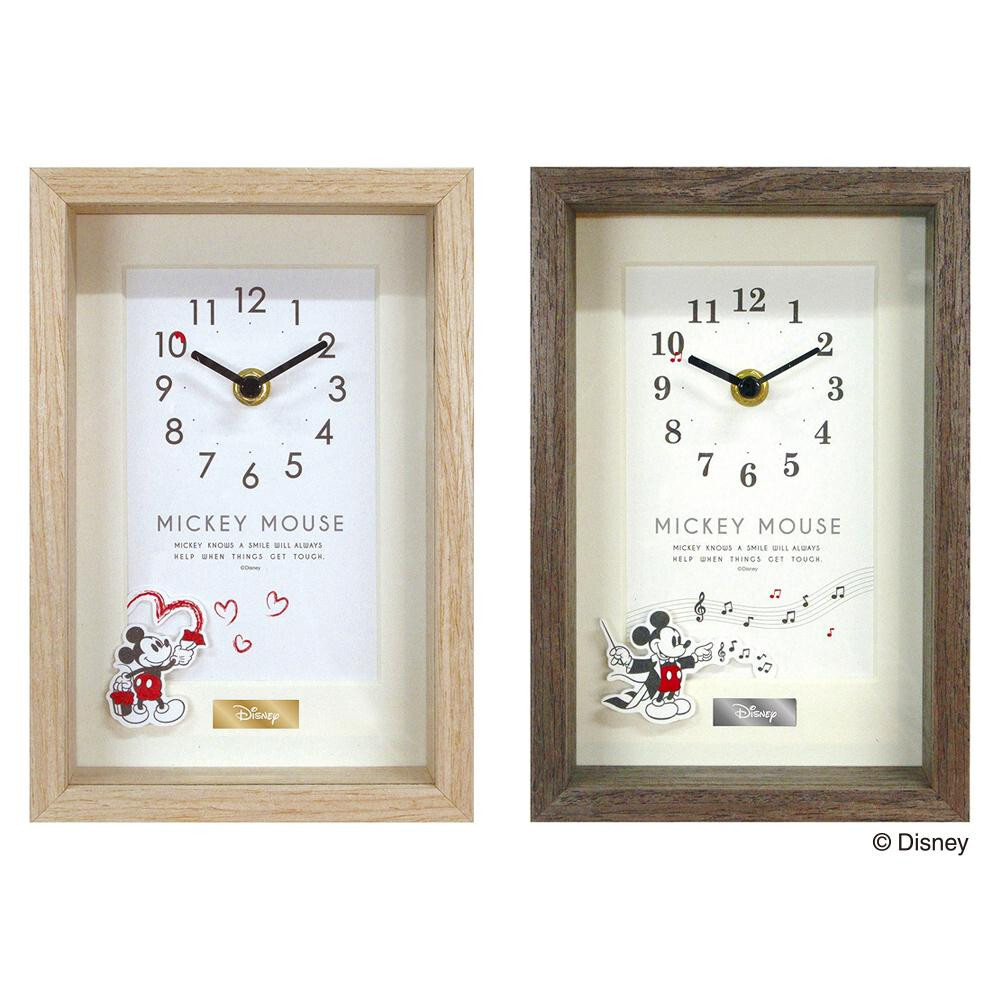 A.P.J. ディズニー ダイカットパーツクロック ミッキー ナチュラル・CLOCK99728