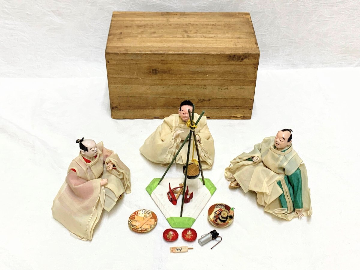 16313/京都丸平 御雛人形細工司 橋本幸三郎? 雛人形 三人上戸 16313/京都丸平 御雛人形細工司 橋本幸三郎? 雛人形 三人上戸