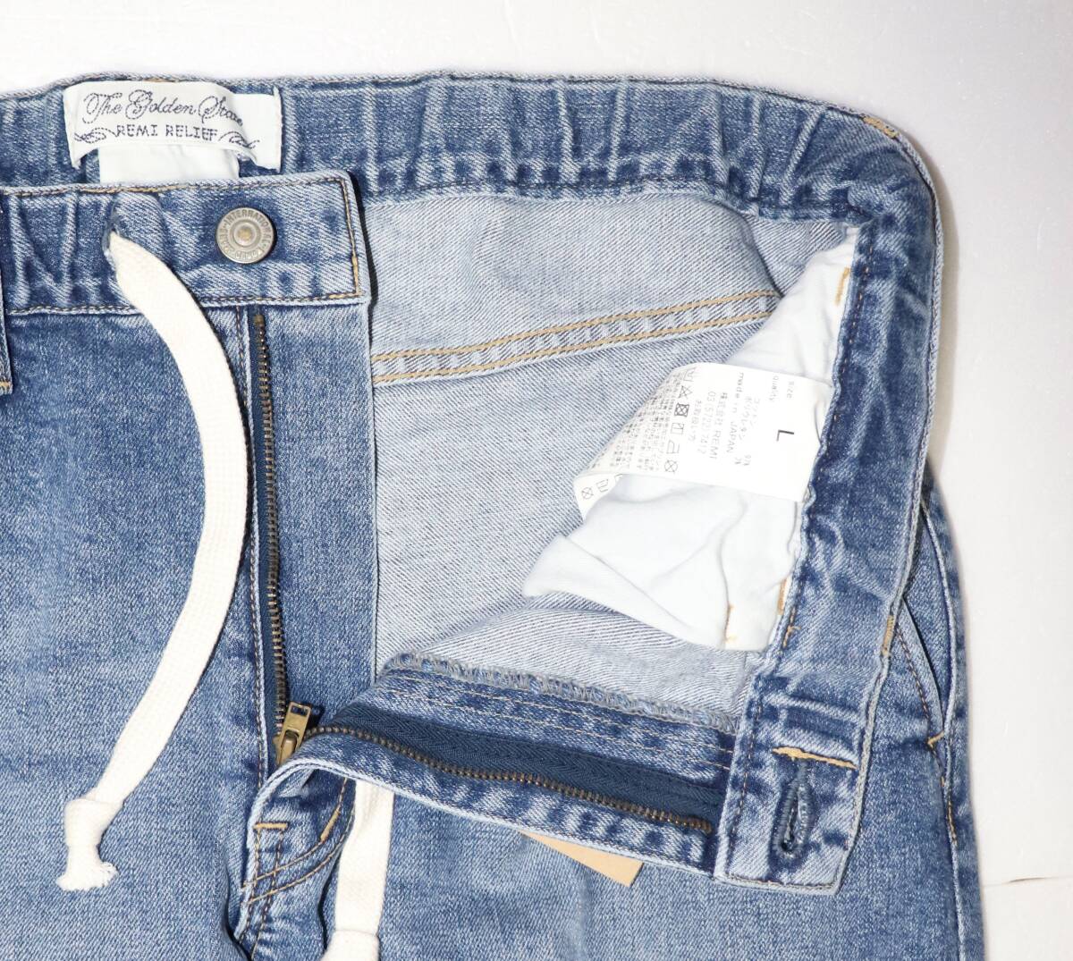 定価22800 新品 本物 REMI RELIEF デニム パンツ L RN3007SD レミレリーフ 1068_画像4