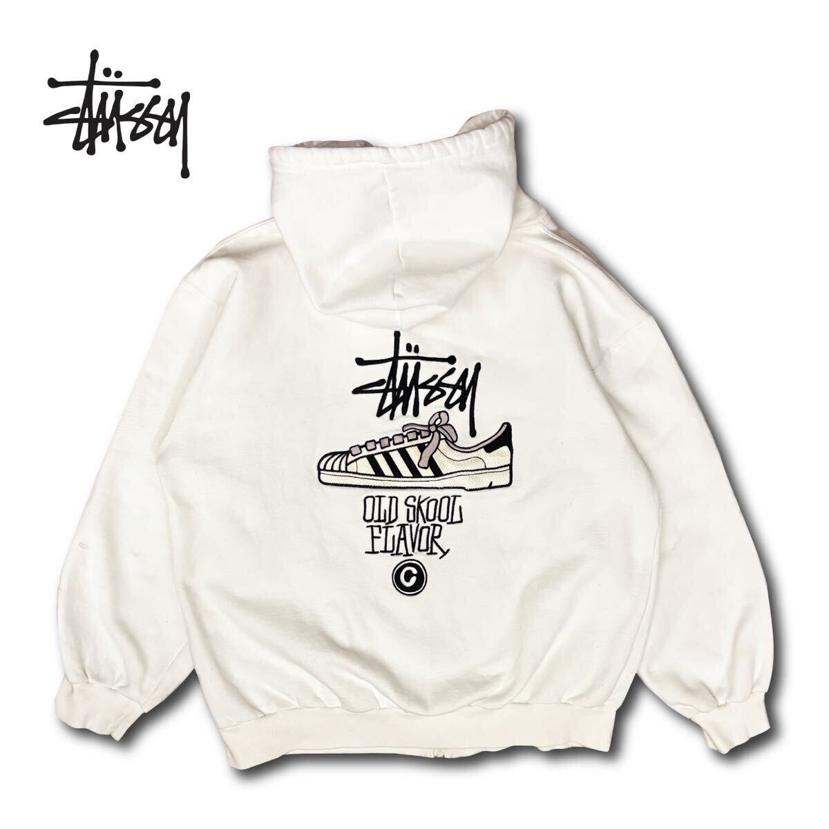 激レア】90's Stussy Superstar Hoodie 白タグ ステューシー 激レア】90's Stussy Superstar Hoodie 白タグ ステューシー
