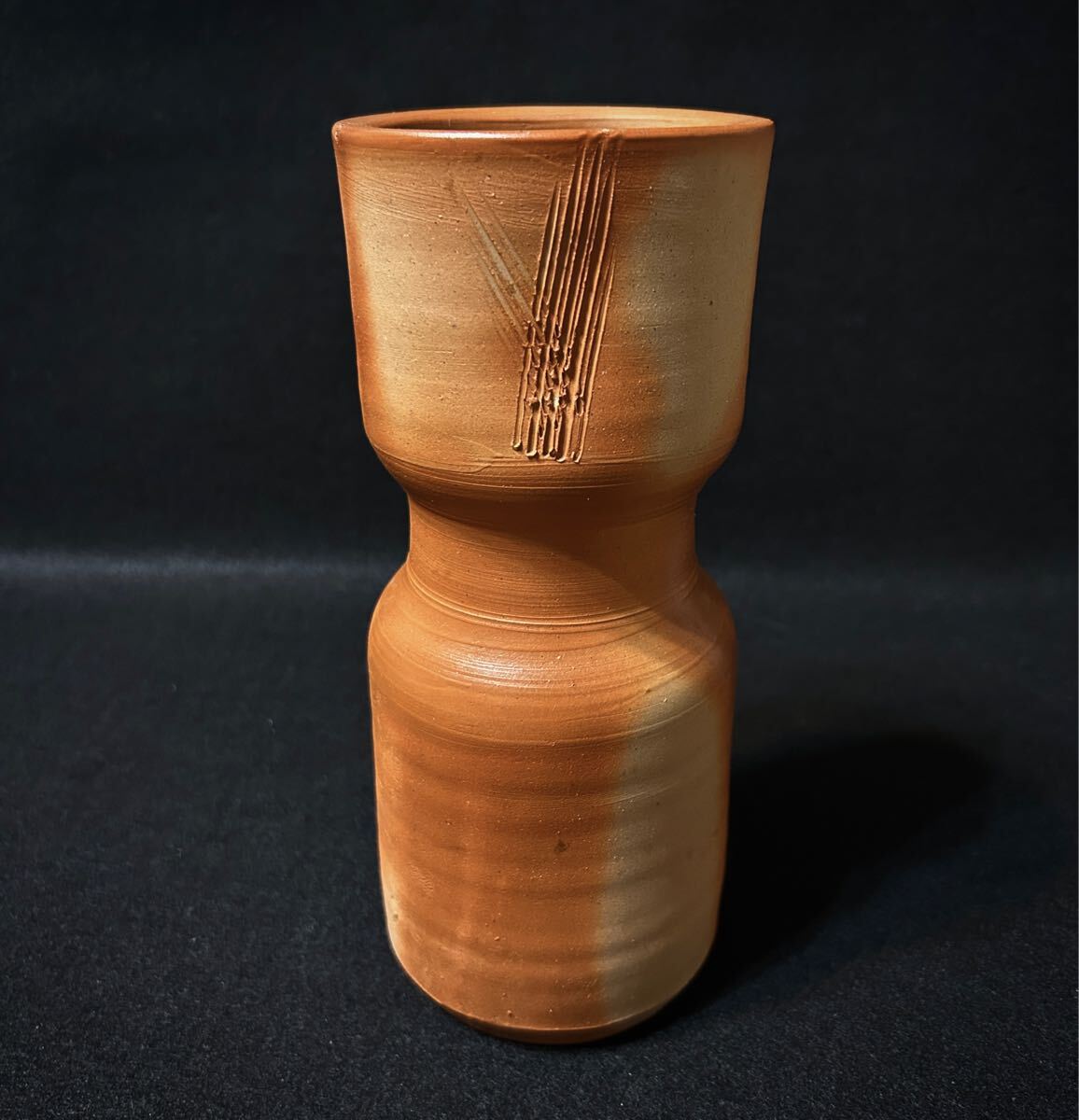 備前焼 藤原雄 緋襷 花瓶 人間国宝 陶芸 備前 備前焼 藤原雄 緋襷 花瓶 人間国宝 陶芸 備前