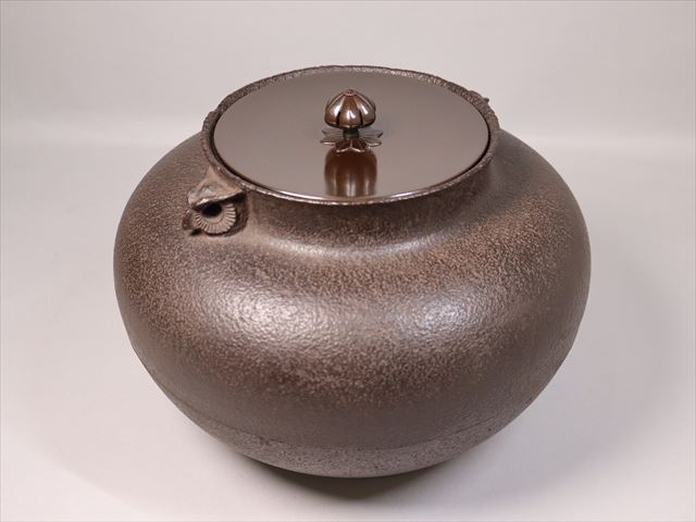 ☆人間国宝 角谷一圭 みみずく釜 日刀保和銑 美品 未使用 和銑 ☆人間国宝 角谷一圭 みみずく釜 日刀保和銑 美品 未使用 和銑