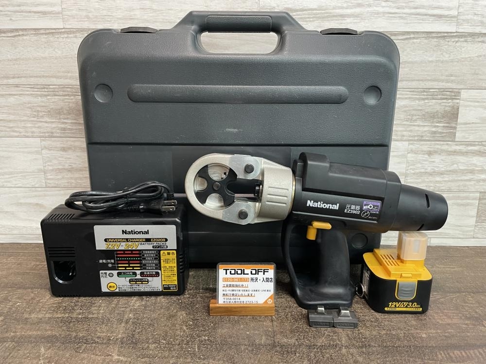 009▽おすすめ商品▽松下電工 National 充電圧着機 EZ3902 009▽おすすめ商品▽松下電工 National 充電圧着機 EZ3902