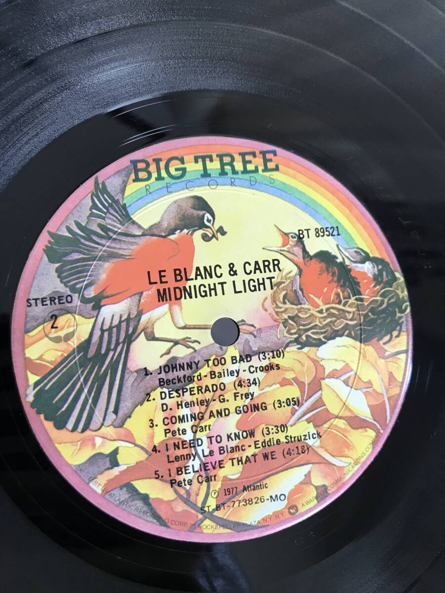 【LP】LE BLANC & CARR / MIDNIGHT LIGHT（輸入盤）BT89521_画像4