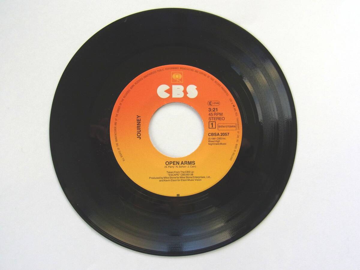[j178]*Europe запись EP* Journey * открытый * arm s*Journey*Open Arms*Mariah Carey*malaia* Carry *7inch*7 дюймовый * одиночный 