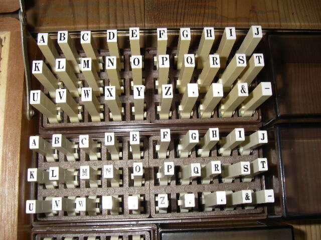 建築用 事務用 英数(大小) ゴム印 木箱ケース付き_画像8