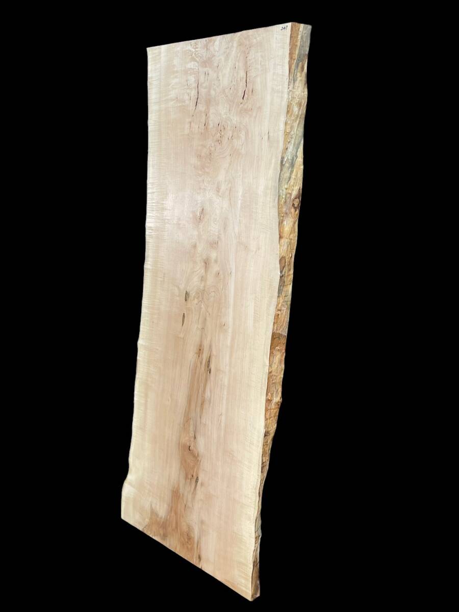 楓 Y247 一枚板 乾燥材 棚板 カウンター テーブル DIY 耳付 天板 楓 Y247 一枚板 乾燥材 棚板 カウンター テーブル DIY 耳付 天板