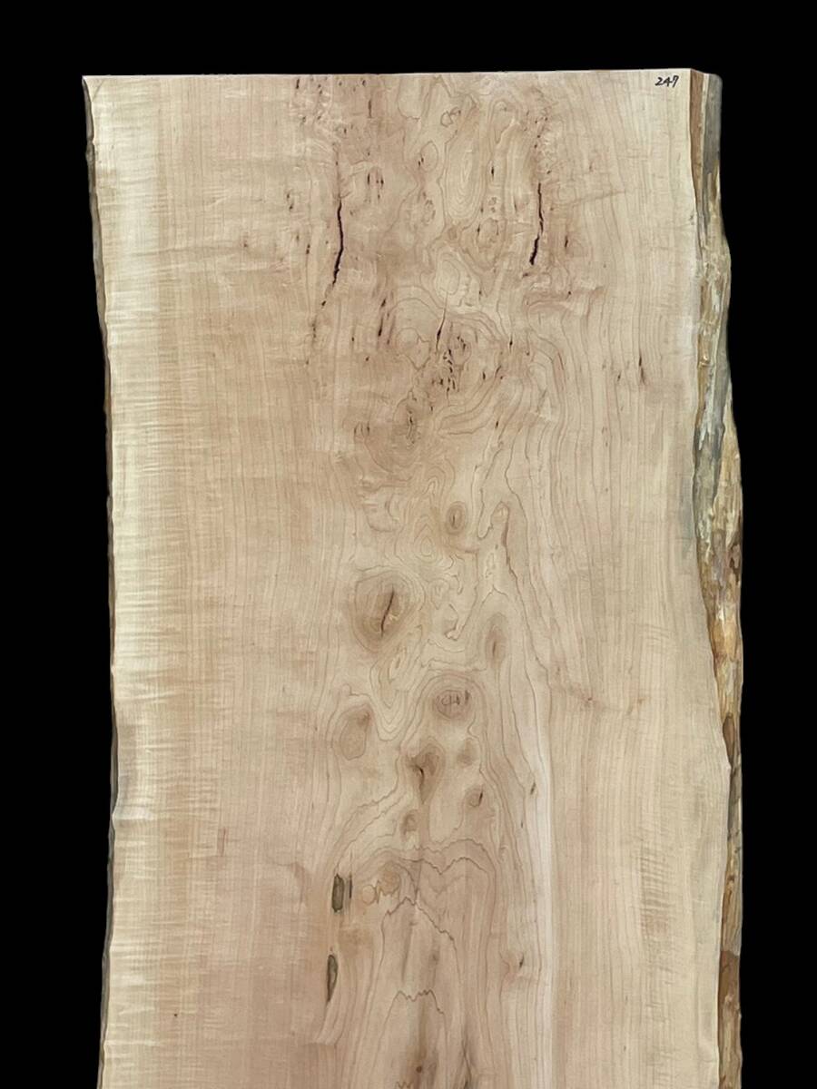 楓 Y247 一枚板 乾燥材 棚板 カウンター テーブル DIY 耳付 天板 楓 Y247 一枚板 乾燥材 棚板 カウンター テーブル DIY 耳付 天板