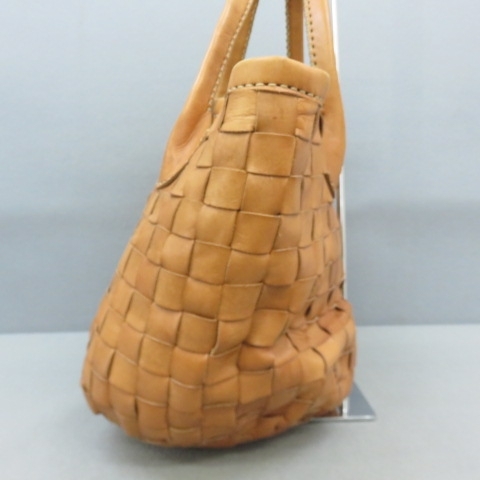!_YSS5505*robita/robitaanyam nya robitaanyamnyarobita кожа ручная сумочка вязаный натуральная кожа Camel *A