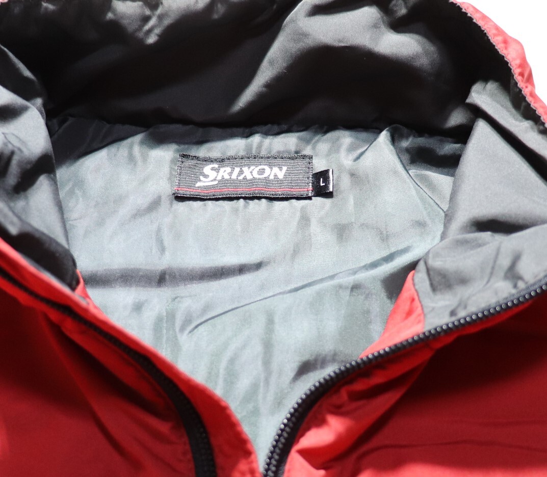 SRIXON▲中綿入り▲ゴルフウェア▲赤×グレー▲サイズL
