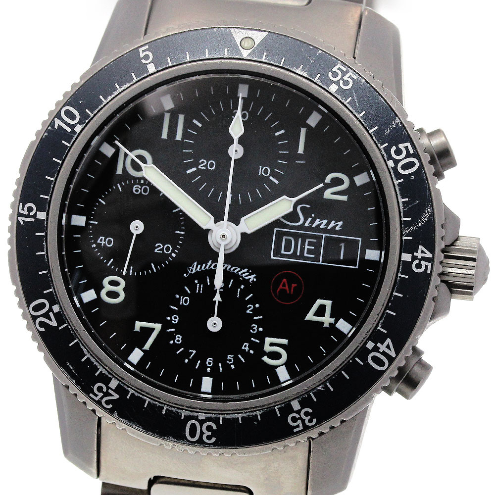 ジン Sinn 103.TI.AR デイデイト クロノグラフ 自動巻き メンズ _867314