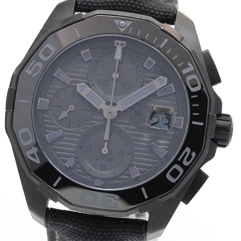 タグホイヤー TAG HEUER CAY218B アクアレーサー ブラックファントム キャリバー16 自動巻き メンズ メーカーOH済み_847458【ev20】_画像1