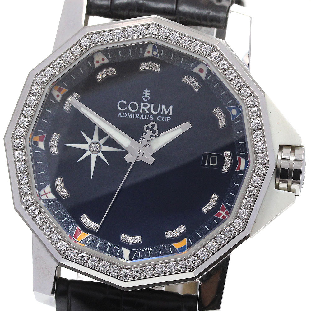  Corum CORUM 01.0025/082.961.47/F379 PN13 Admiral z cup соревнование 40 бриллиант самозаводящиеся часы мужской с коробкой _867496