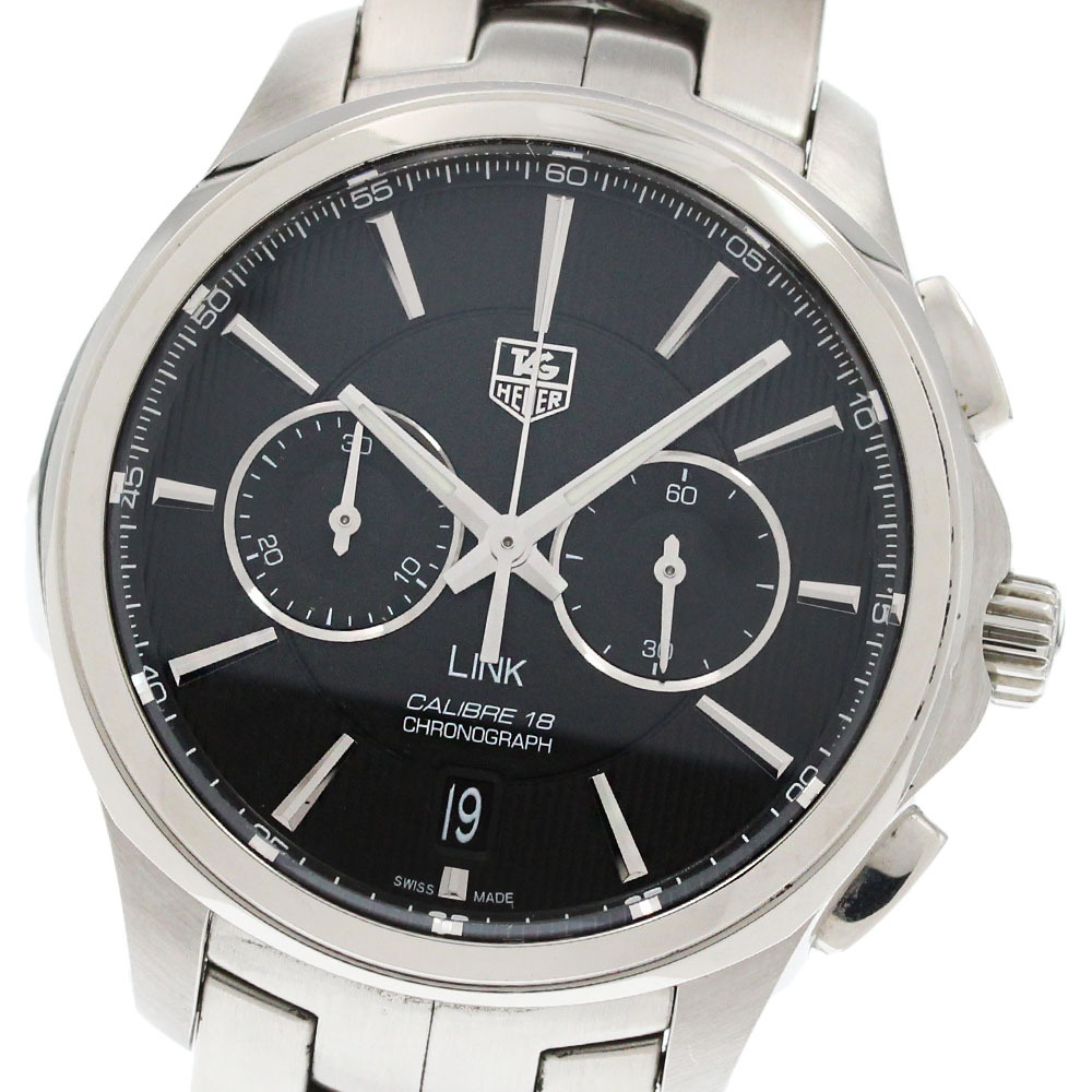 タグホイヤー TAG HEUER CAT2110 リンク クロノグラフ キャリバー18 自動巻き メンズ 箱?保証書付き_868216