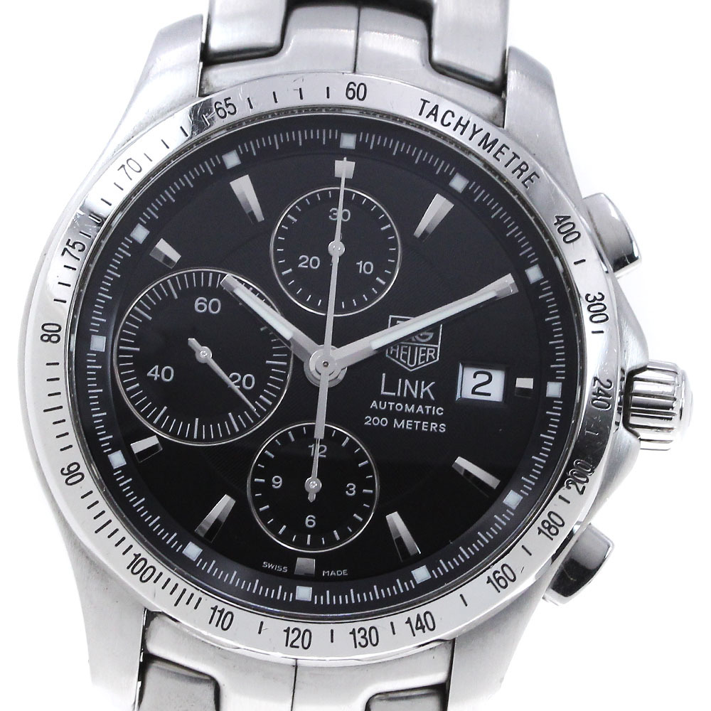 タグホイヤー TAG HEUER CJF2110A.BA0576 リンク クロノグラフ デイト 自動巻き メンズ 保証書付き_864739_画像1