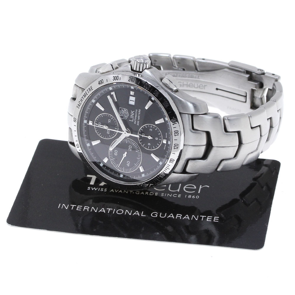 タグホイヤー TAG HEUER CJF2110A.BA0576 リンク クロノグラフ デイト 自動巻き メンズ 保証書付き_864739_画像2