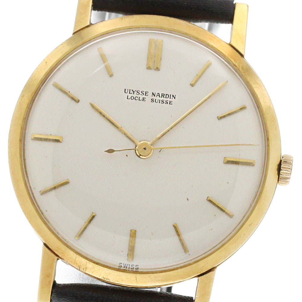 ユリス?ナルダン Ulysse Nardin K18YG 手巻き メンズ _869737
