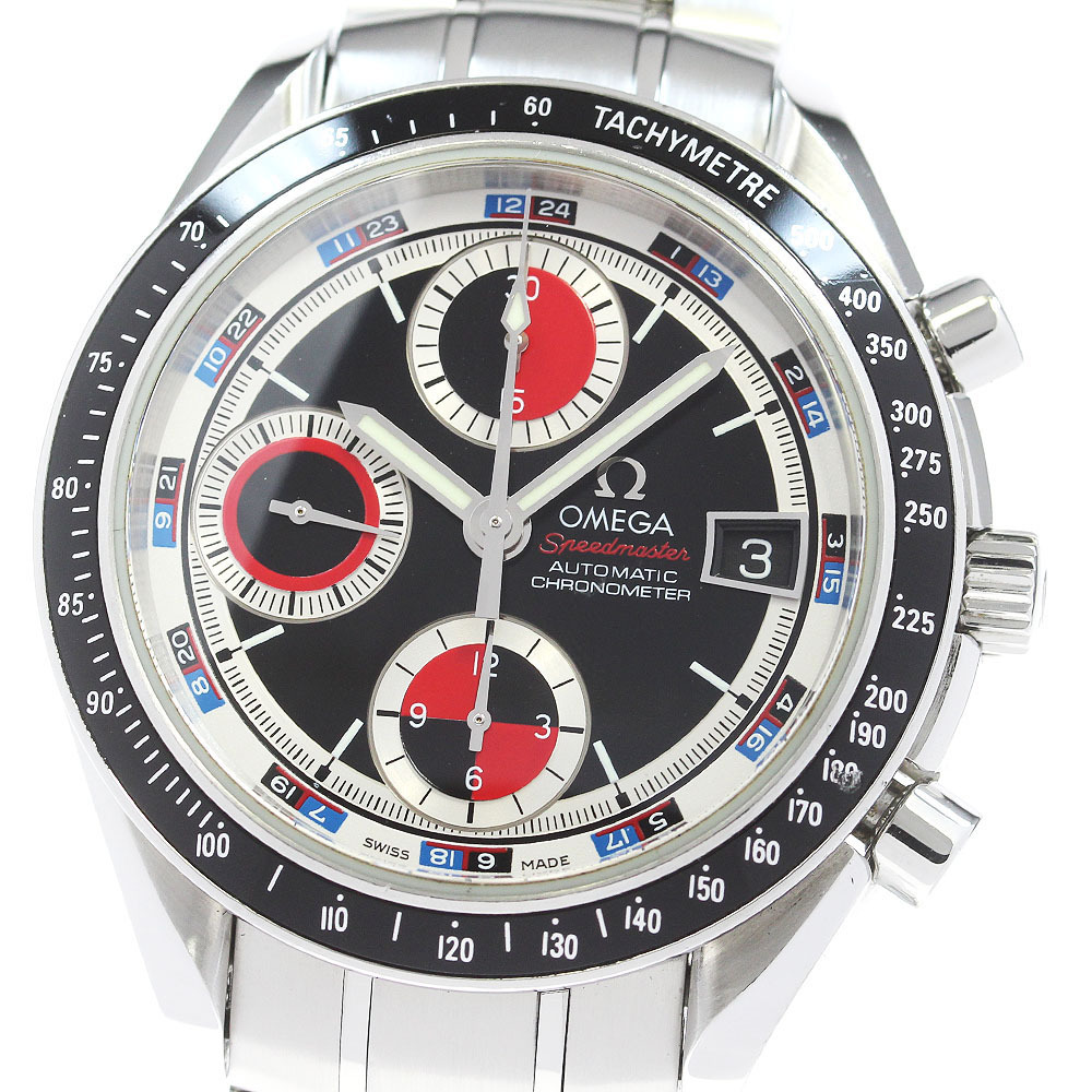  Omega OMEGA 3210.52 Speedmaster Date хронограф самозаводящиеся часы мужской хорошая вещь с гарантией ._867401