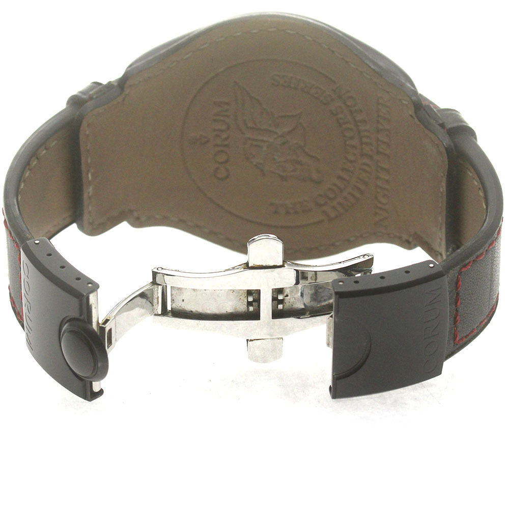  есть перевод Corum CORUM 082.150.45 Bubble Night Flyer мир 999шт.@ ограничение самозаводящиеся часы мужской коробка * с гарантией ._870838