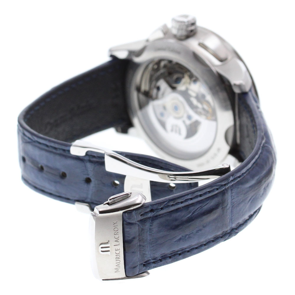 モーリスラクロア MAURICE LACROIX MP6018-SS001-12E マスターピース マスタークロノグラフ 自動巻き メンズ 良品 保証書付き_871243