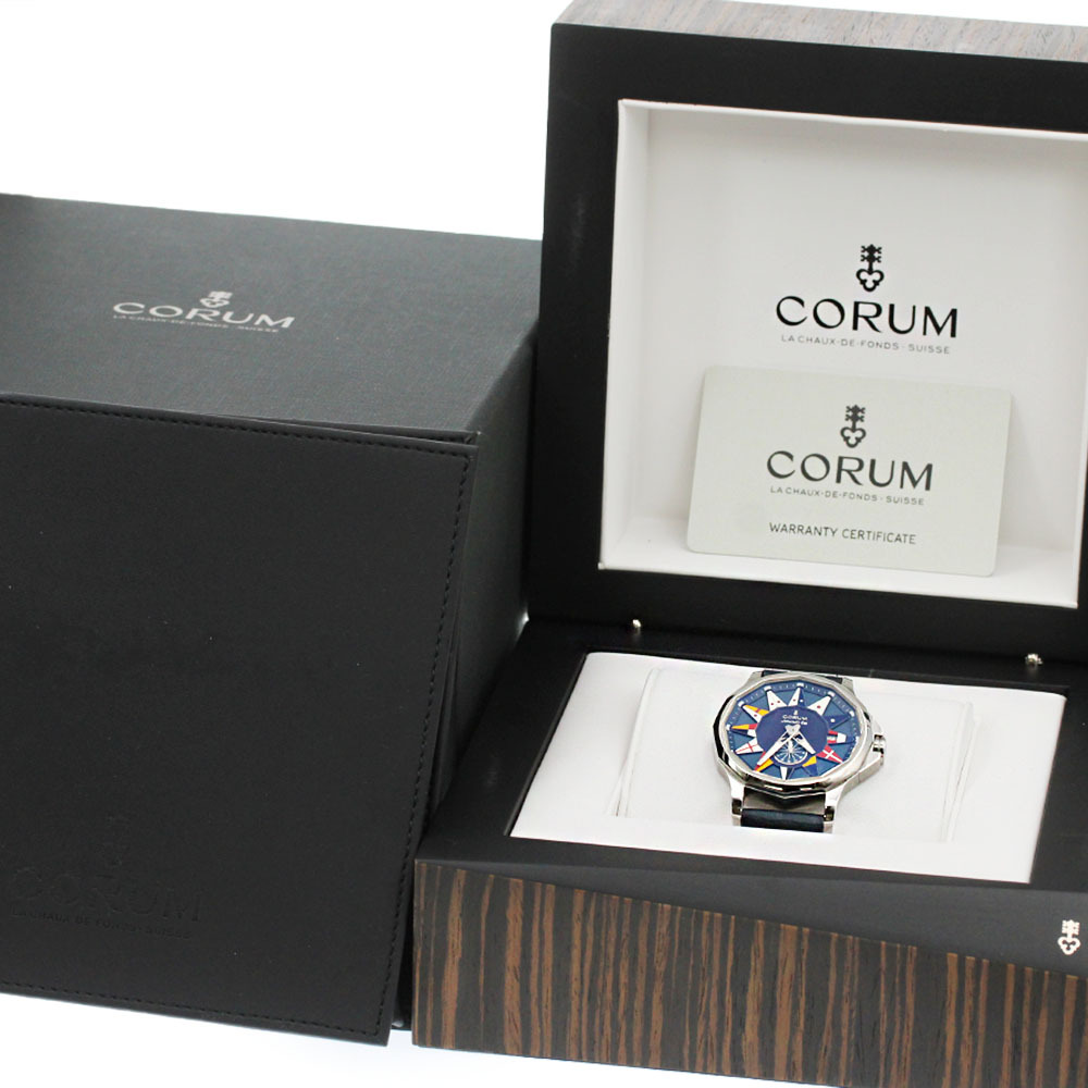 !_ Corum CORUM 395.101.20/0F03AB12 Admiral z cup Legend 42 small second самозаводящиеся часы мужской хорошая вещь коробка * с гарантией ._869472