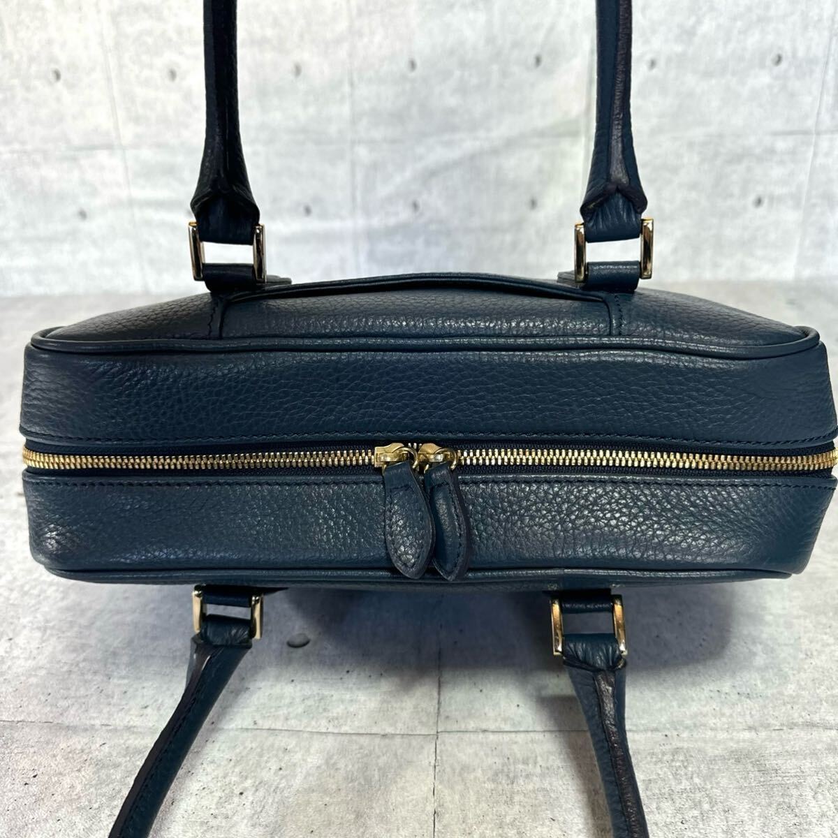 良品 WAKO ワコウ 銀座 和光 WSシリーズ シボ革 ブルーグレー 良品 WAKO ワコウ 銀座 和光 WSシリーズ シボ革 ブルーグレー