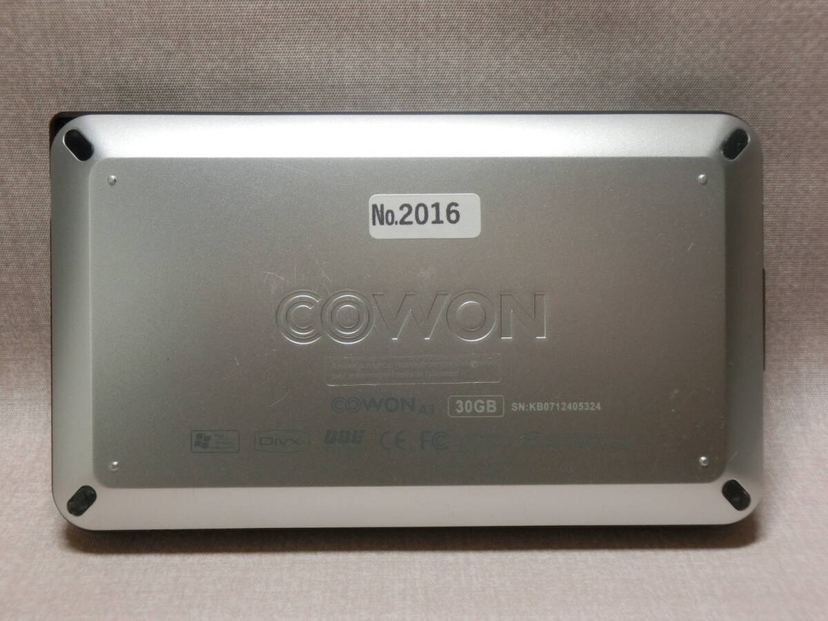 【№2016-N7006】中古：COWON iAUDIO A3 30GB　作動確認　