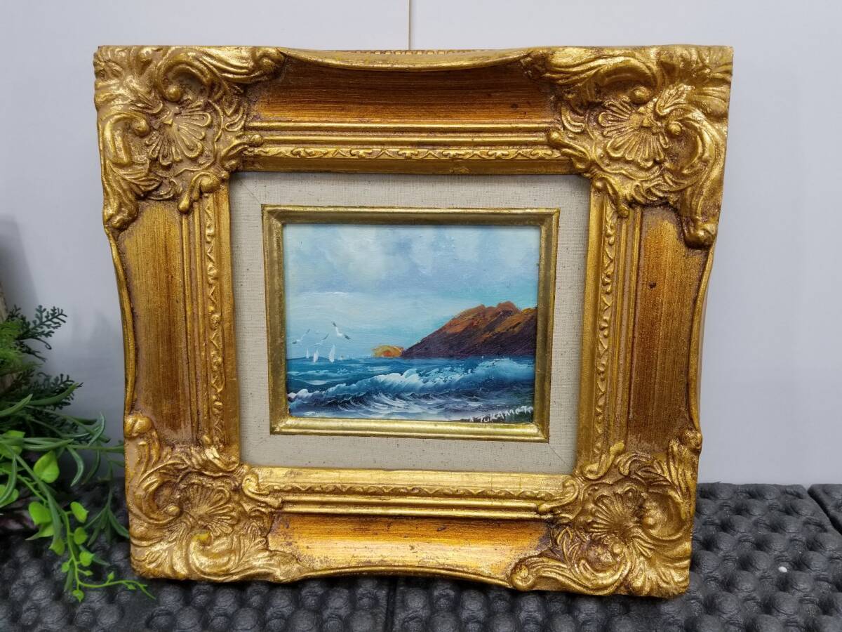 F8 額縁 額 絵画 油絵 絵 アンティーク ゴールド 洋風 額縁 アンティーク ゴールド 油絵 風景画 油彩画 絵画 風景