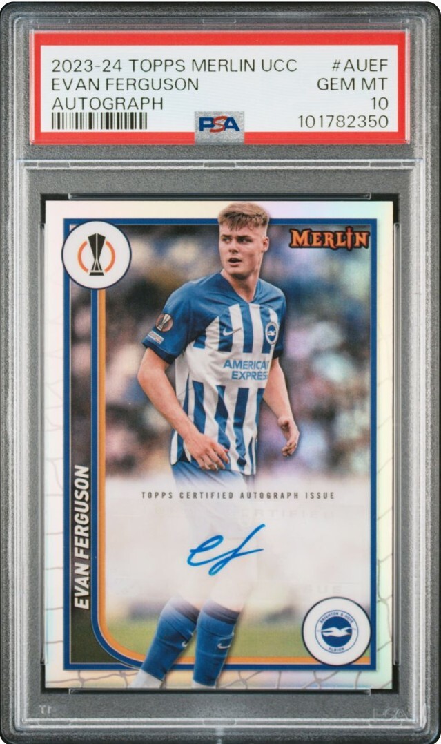 2023-24 TOPPS MERLIN CHROME RC silver AUTO EVAN FERGUSON 2023-24 TOPPS MERLIN CHROME RC silver AUTO EVAN FERGUSON