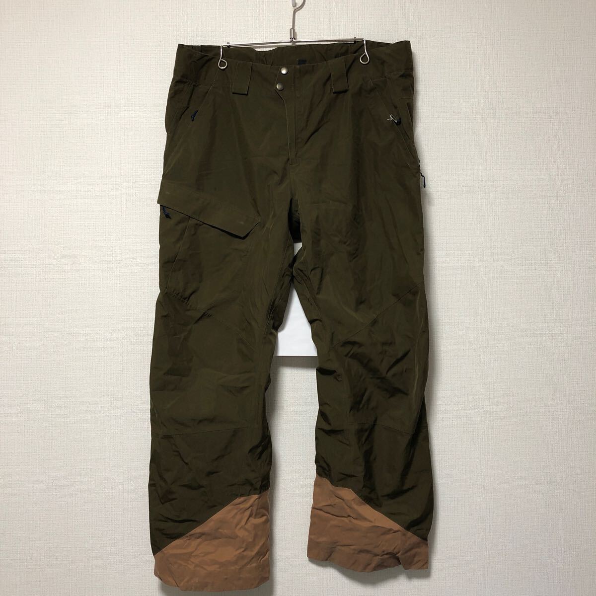 (k) Patagonia パタゴニア 31488 FA18 パウダーボールパンツ スキー スノーボード スノボ ウェア RECCO搭載 サイズXL カーキ