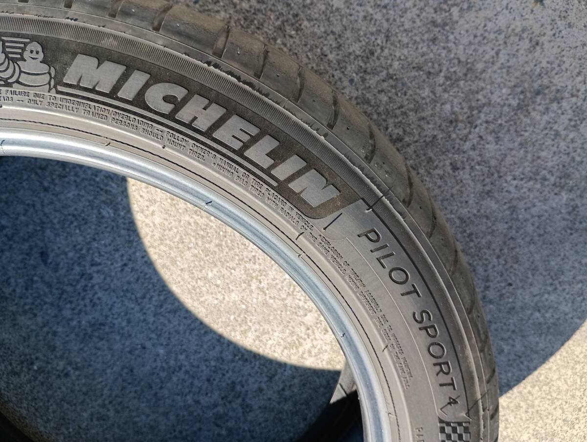 MICHELIN ミシュラン PILOTSPORT4 タイヤ２本セット 235/45 ZR18 98Y 製造周年：1219 タイヤ溝：約4.5ｍｍ　S3386 _画像4