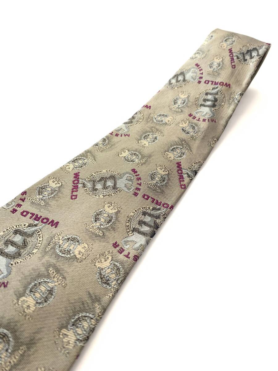 Jean Paul GAULTIER ジャンポールゴルチエ ゴルチェ　ネクタイ　アーカイブ　シルバー　光沢　マッスル　archive tie