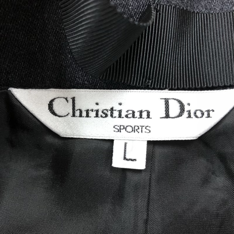 クリスチャン ディオールスポーツ Christian Dior Sports スカート サイドポケット 里地付き スリット ダークグレー Lサイズ 926055