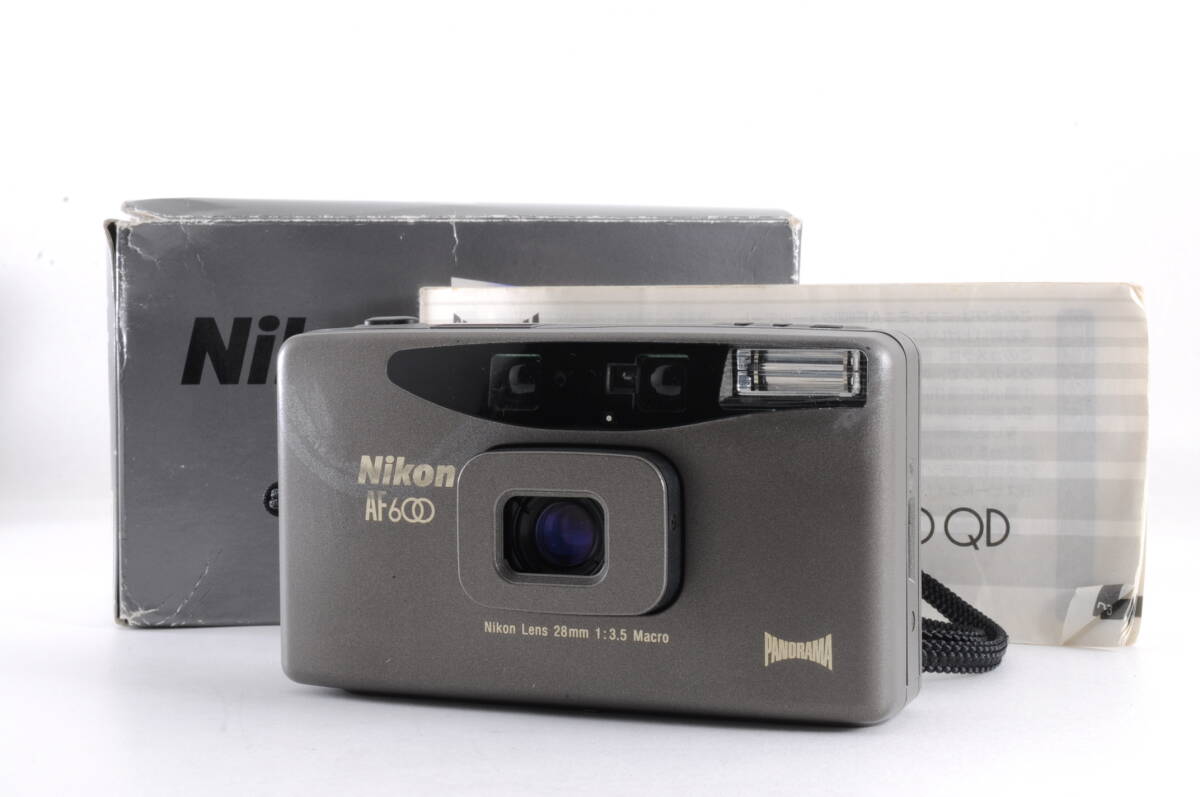 動作品 ニコン Nikon AF 600 コンパクトフィルムカメラ 箱 取説 動作品 ニコン Nikon AF 600 コンパクトフィルムカメラ 箱 取説