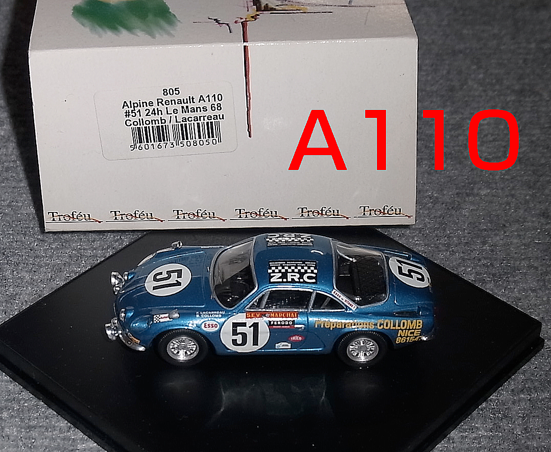 805 1/43 アルピーヌ ルノー A110 51号 ルマン 1968 ALPINE RENAULT