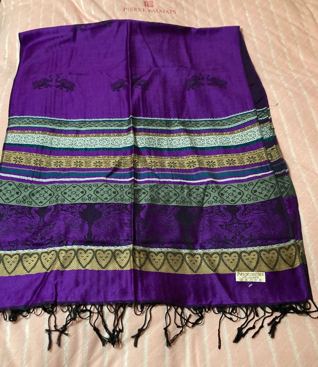 PASKMINA 100%カシミヤ ショール