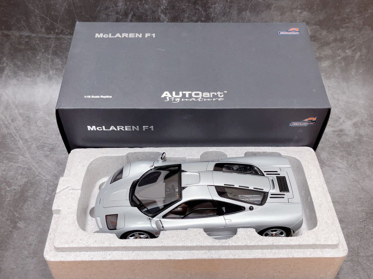 AUTOart 1/18 SIGNATURE McLAREN F1 Short Tail Road Car (Magnesium Silver) 76001 オートアート　マクラーレンF1 マグネシウム　シルバー