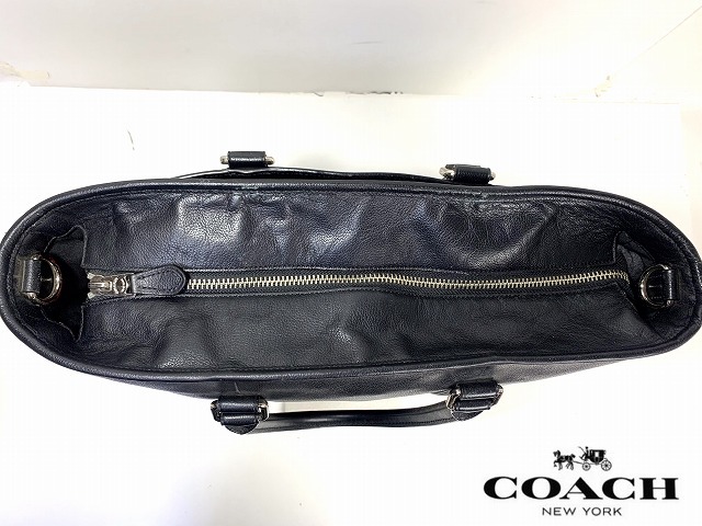  хорошая вещь * бесплатная доставка * Coach мужской COACH кожа 2Way сумка на плечо бизнес большая сумка * нехватка товара модель черный 