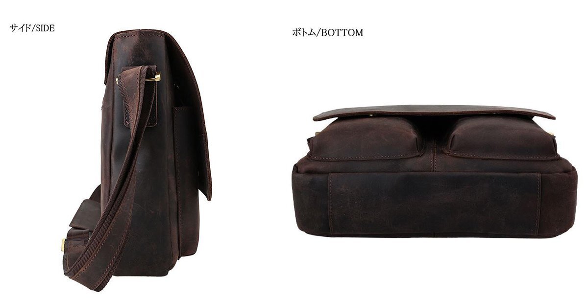 TIDING サコッシュ メッセンジャーバッグ 本革 ナッパレザー TIDING サコッシュ メッセンジャーバッグ 本革 ナッパレザー
