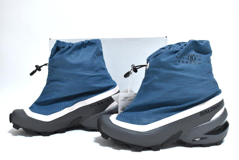 【送料無(wú)料】新品 MM6 Maison Margiela × Salomon Women's Cross Mid Sneaker 24.5cm【Light Blue】マルジェラ サロモン クロス ミッド