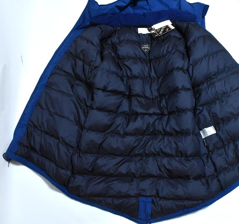 【送料無(wú)料】新品 nanamica ナナミカ GORE-TEX Long Down Coat XL SUBF358 ブルー GTX 光電子 ロングダウンコート