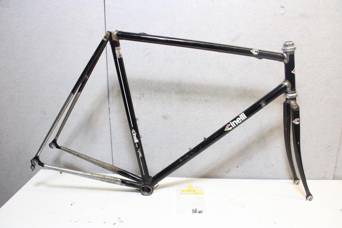 □□cinelli チネリ SUPERCORSA COLUMBUS NEURON クロモリフレーム 540mm(C-C) レストアベース 現状渡し
