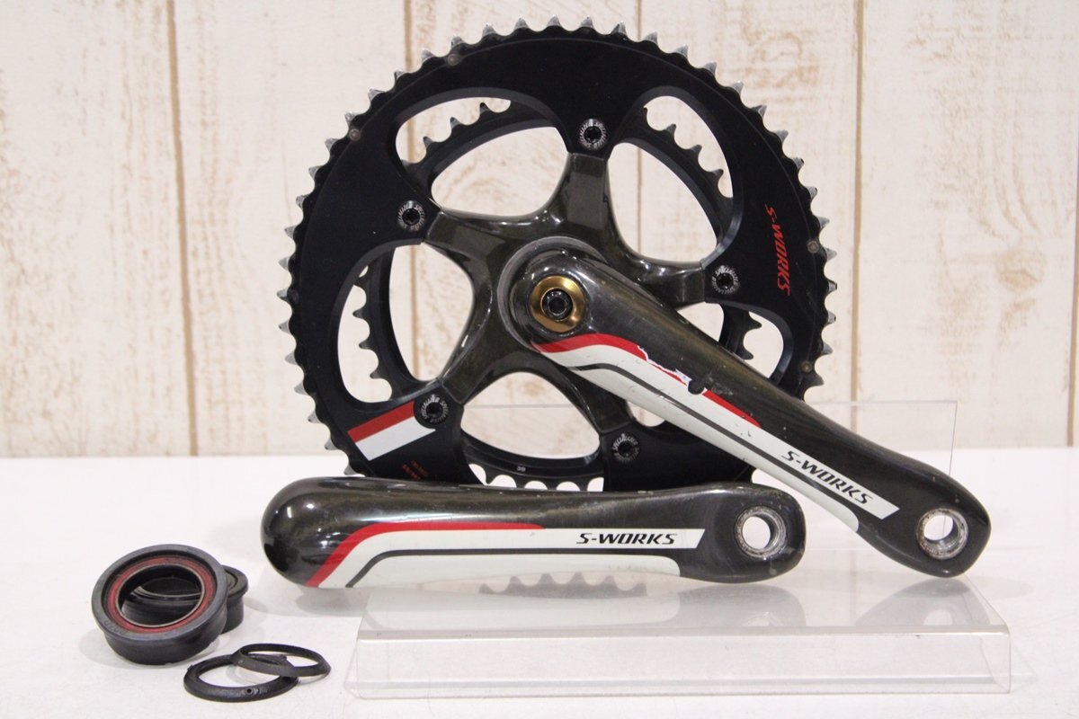 ★SPECIALIZED スペシャライズド S-WORKS FACT-CARBON 170mm 53/39T 2x10/11s カーボンクランクセット BCD:130mm