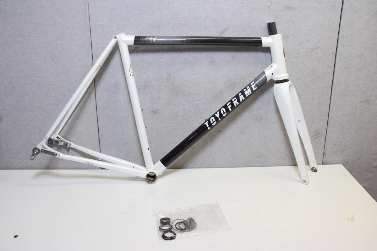 □□TOYO FRAME 東洋フレーム HYBRID ROAD-D クロモリ カーボンハイブリッド オーダーフレーム DISC XLサイズ