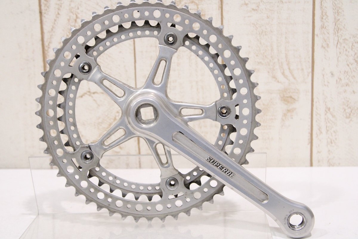 ★SUNTOUR サンツアー SUPERBE 170mm 52/42T クランクセット BCD:144mm 右のみ