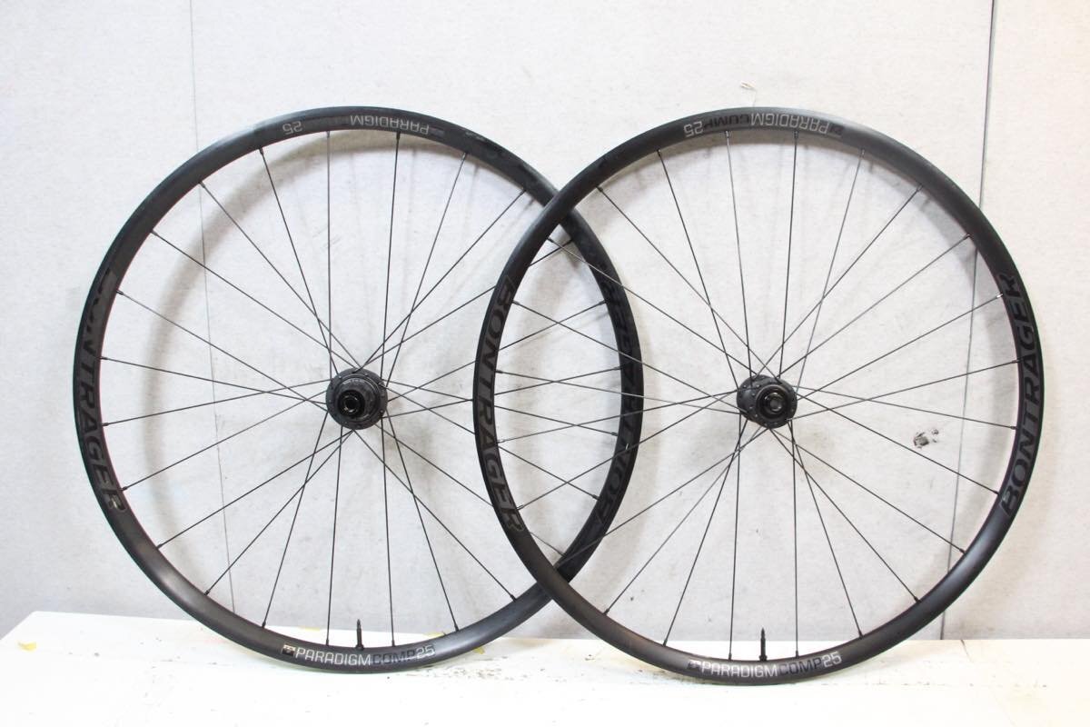 ○BONTRAGER ボントレガー PARADIGM COMP 25 TLR DISC シマノフリー 11/12s対応 クリンチャー チューブレス ホイールセット