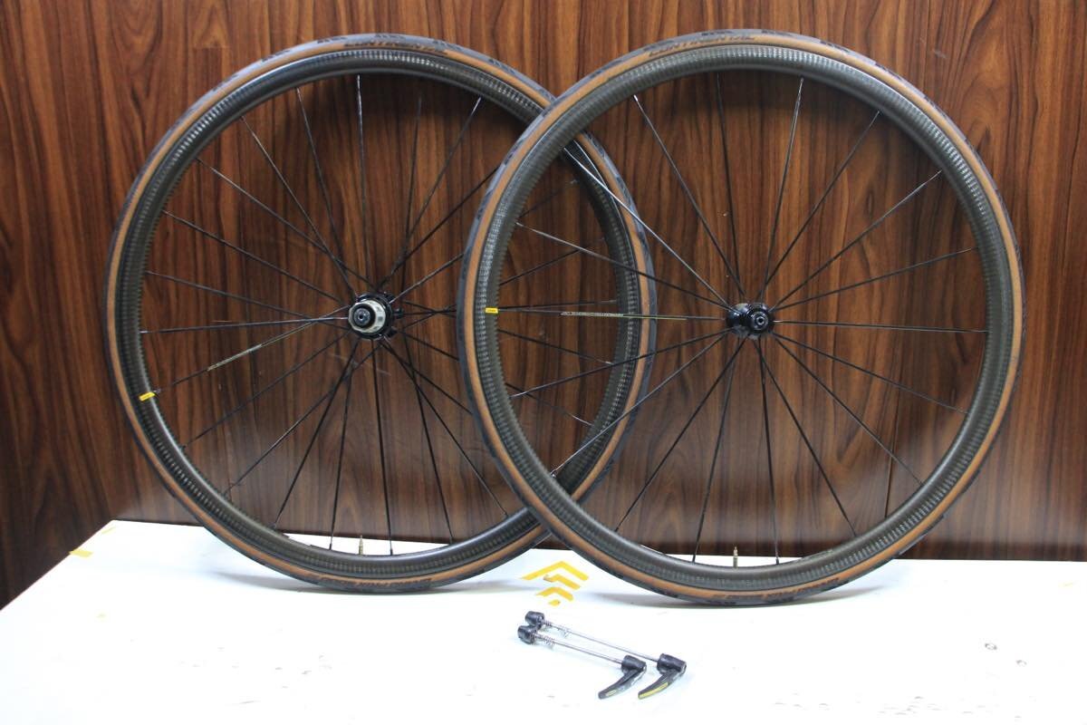 ○MAVIC マビック KSYRIUM PRO CARBON SL UST RIM シマノフリー 11/12s対応 クリンチャー チューブレス カーボンホイールセット