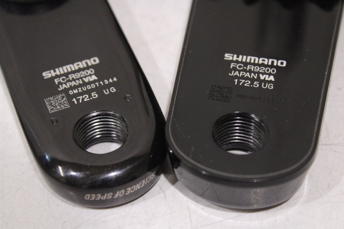 ★SHIMANO シマノ FC-R9200 DURA-ACE 172.5mm 52/36T 2x12s 4iiii 両側計測パワーメータークランクセット BCD:110mm