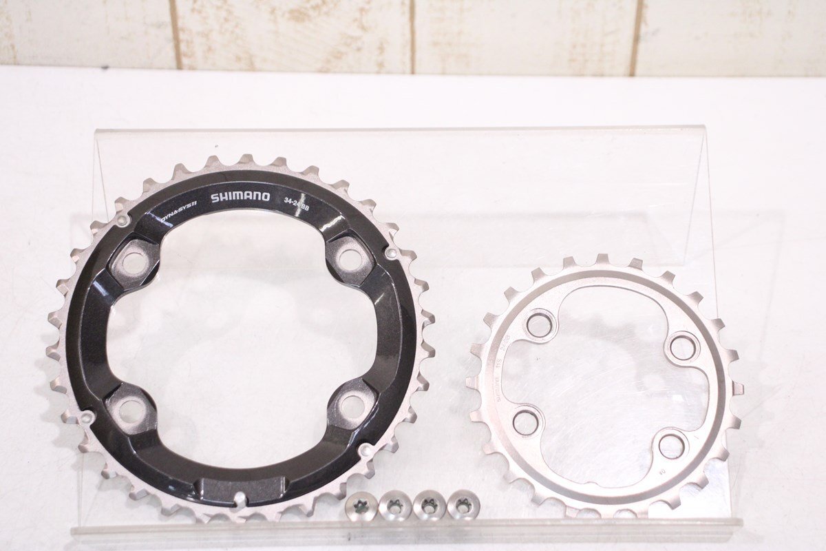 ☆SHIMANO シマノ DYNA-SYS 34/24BBT BCD 95mm 4ARM チェーンリング 美品